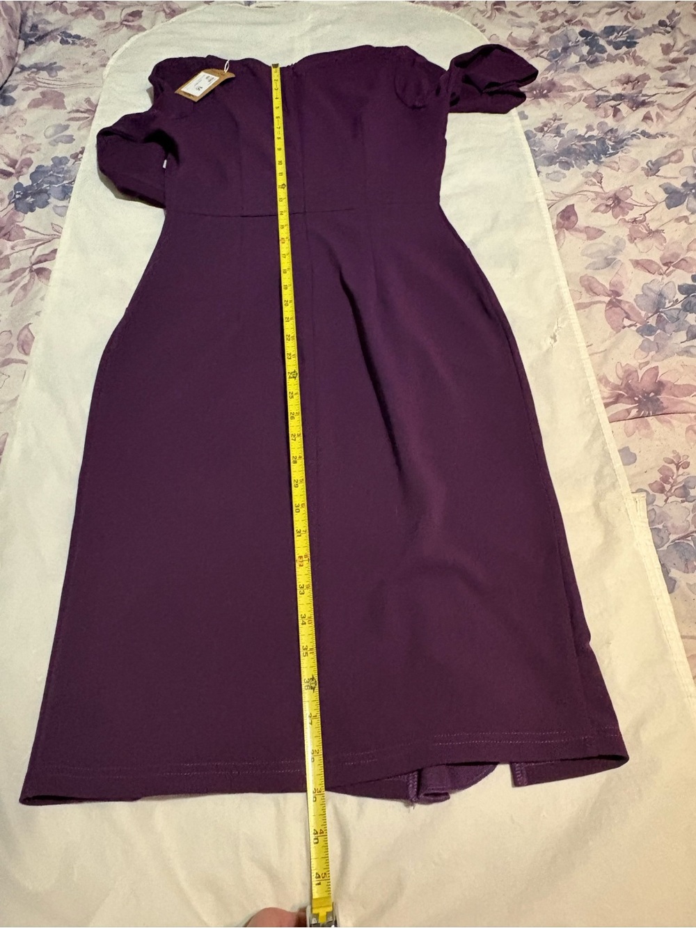 Aisize Vintage Redefined Ruched Dress with Side Ruffle - Picture 13 of 14